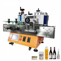 Machine d'étiquetage automatique de bouteilles rondes de bureau, applicateur d'étiquettes autocollantes en verre et en plastique pour contenants cylindriques