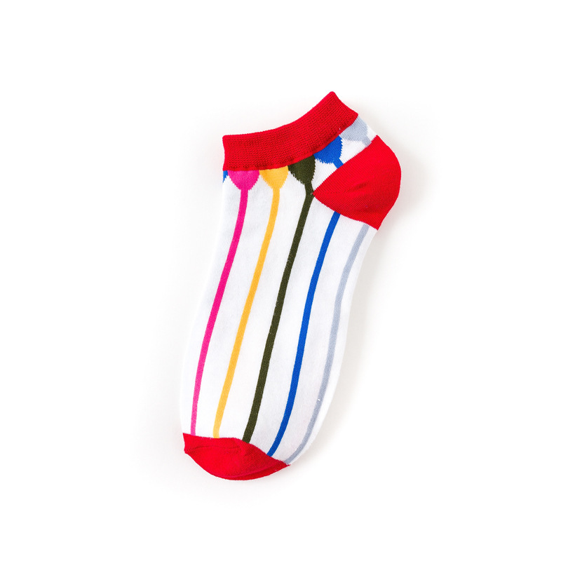 Precio de la calle guay súper corto colorido Calcetines para hombre