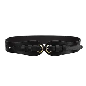 Hot Selling Ladies Elastic Waist Belt Fashion Evening Party Leather Wide Belt For Women
