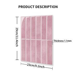Nouveauté : Carreaux muraux autocollants de style européen et américain pour la rénovation des murs de salle de bain - Product Image 3