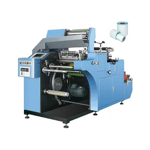Multi Functional blank thermal label roll slitting and rewinding die cutting label machine