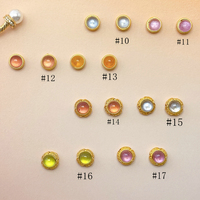 Perles rondes en laiton et verre pour la fabrication de bijoux, bracelets, colliers, boucles d'oreilles, perles intercalaires en cristal pour adultes