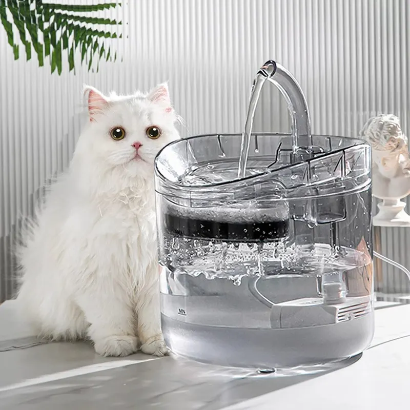 Cat water dispenser automatic circulation flow dispenser Water basin bowl smart drinker pet cat water fountain