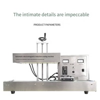 Scellant électromagnétique automatique de couvercle de bouchon de papier d'aluminium de bouteille en verre en plastique de ZZY, machine de cachetage de feuille d'aluminium d'induction