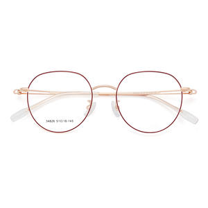 กรอบแว่นตาโลหะทรงกลม Danyang รุ่น 34826 เลนส์อะคริลิคเต็มกรอบ แฟชั่นทันสมัย สำหรับทุกเพศ - Product Image 2