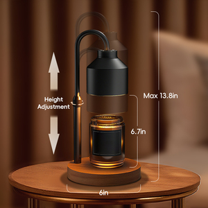 Metallic Lampshade Adjustable Luxury <strong>Candle</strong> Warmer Lamp for <strong>Large</strong> Jar <strong>Candles</strong> and Wax Melts - Product Image 5
