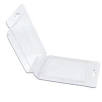 Boîte d'emballage en plastique transparent personnalisée pour savon, boîte à clapet pour bougie, emballage en blister avec trou pour la main