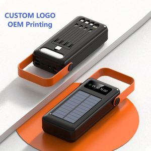 Banco de Energía Solar de Alta Capacidad con Cables Integrados, hasta 100000mAh, Ideal para Campismo y Actividades al Aire Libre - Product Image 2