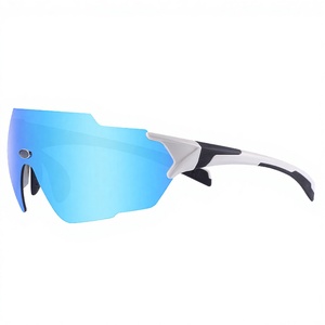 Gafas de Sol Deportivas de Ciclismo Extra Grandes Unisex Sin Marco Marca Banglong, Logotipo Personalizado, Lentes Polarizadas UV400 PC, para Hombres, Ciclismo, Running - Product Image 3