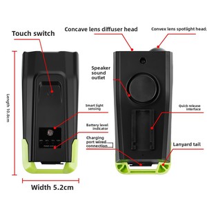 Nouvel équipement de cyclisme étanche en gros : Phare avant intelligent pour <span class=keywords><strong>vélo</strong></span> avec capteur de lumière et klaxon, 4000 mAh haute puissance - Product Image 6