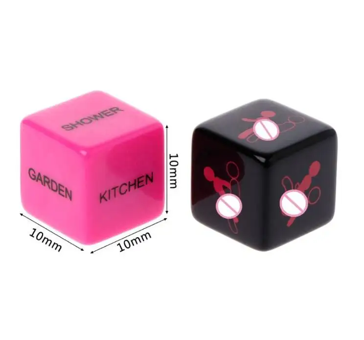 1 Pair Sex Dice Fun Adult Erotic Love Sexy Posture Couple Lovers Humour Game Toy sexy Party Gift Bedroom Bathroom Shower word