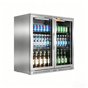 Réfrigérateur de comptoir à double porte, vitrine réfrigérée pour bières et boissons, température unique, refroidissement par ventilateur, contrôle numérique, usage commercial - Product Image 6