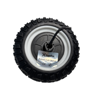 Moteur de moyeu BLDC mini 4 pouces 18-24V 30W 0,96 Nm IP54 à faible vitesse pour roue motrice de robot de livraison AGV de petite taille