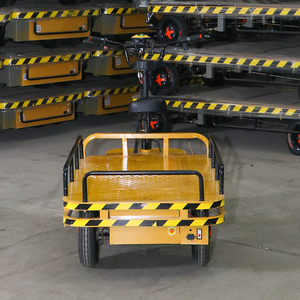 Aanpasbare elektrische vlakke transportwagen van 1 ton met vier wielen, laag geluidsniveau en eigen accu voor zware lasten in fabrieken en magazijnen, OEM-ondersteuning - Product Image 3