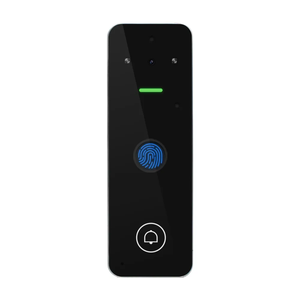 Tuya Smart Waterproof WIFI Video Intercom Access 125khz EM Card Fingerprint Access Control With Doorbell