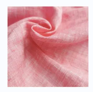 Shaoxing Textile High Quality Hot-Selling Eco-Friendly Pure Linen Yarn Dyed Style Fabric Soft handfeeling and Woven for Shirts a