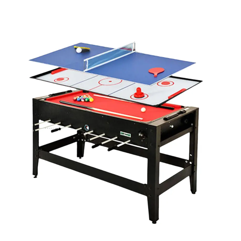 Win.max Hot Sale Product MDF 4-in-1 Multifunction Game Table for Hockey, Foosball, Pool, Ping Pong, Indoor Entertainment