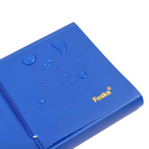 Porte-documents accordéon Foska, couleurs assorties, en PP durable, avec fermeture élastique et étiquettes colorées - Product Image 3