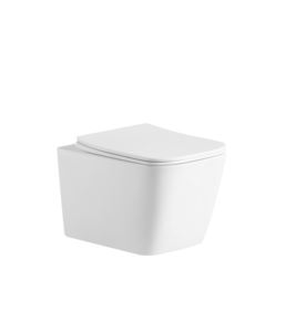 Inodoro <span class=keywords><strong>de</strong></span> Pared Cuadrado <span class=keywords><strong>de</strong></span> <span class=keywords><strong>Concreto</strong></span> con Sistema <span class=keywords><strong>de</strong></span> Descarga Tornado para Proyectos Hoteleros Modernos - Product Image 3