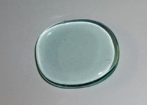 Crystal Thumb Aqua Obsidian Curación natural 35x45.mm Worry Pocket Stone Crystal Thumb Gemstone Crystal Masaje Chakra Mayorista - Product Image 4