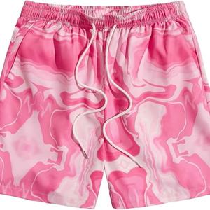 Pantalones Cortos Deportivos de Verano para Hombre con Logotipo Personalizado, Estampado y Cintura con Cordón, Pantalones Cortos Casuales para Playa y Running - Product Image 1