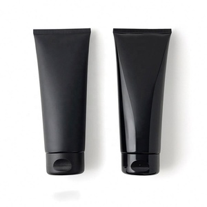 Customized Private LOGO Empty Squeeze <b>Tube</b> Cosmetic Hand Cream <b>Plastic</b> Soft <b>Tube</b> Black Packaging - Product Image 6
