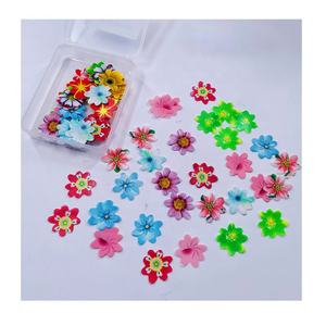120 Piezas de Papel de <span class=keywords><strong>Oblea</strong></span> de 3 cm, Flores Pequeñas de Crisantemo, Papel de Arroz Glutinoso para Fotos, para Dulces, Piruletas, Postres, Decoraciones de Repostería - Product Image 1