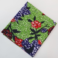 Kain Cetak Stretch Jacquard Wax Afrika 115cm Kain Batik Pakaian Afrika Katun Murni Poliester Turban Grosir
