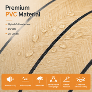 JoyShine Autocollant mural en PVC épais à effet bois, autocollant adhésif imperméable, <span class=keywords><strong>papier</strong></span> <span class=keywords><strong>peint</strong></span> auto-adhésif - Product Image 4