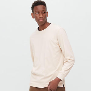 Hombres Camisetas de manga larga O-cuello Camiseta <span class=keywords><strong>Uni</strong></span> Couleur Cool De Sport Manche Longue a Pour Hommes Camiseta de manga larga personalizada - Product Image 4