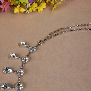 ELLE DANSES Oriental Danse Du Ventre Métal <span class=keywords><strong>Argent</strong></span> Goutte D'eau Diamant Femmes Hanche Taille Chaîne Sash Ceintures pour Adultes Danseurs Du Ventre - Product Image 6