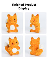 Bâtons de corail Jumbo extra épais faits à la main pour nettoyer les tuyaux, tiges de chenille géantes, kit d'artisanat d'écureuil avec vidéos étape par étape
