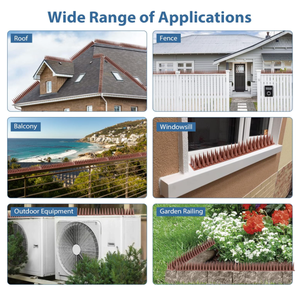 Casa jardín azotea balcón Anti escalada valla picos <span class=keywords><strong>paloma</strong></span> disuasorio pájaro picos para palomas - Product Image 6