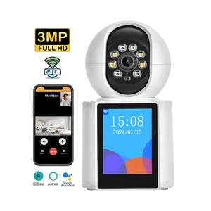 Yeni Trend Full HD akıllı ev kapalı 3MP iCSee Video çağrı CCTV kablosuz gözetim WiFi PTZ güvenlik kamera