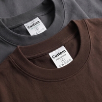 T-shirt uni de luxe en coton épais 275 g/m² 100 % coton, vente en gros, marque privée, personnalisé, streetwear homme, usine OEM