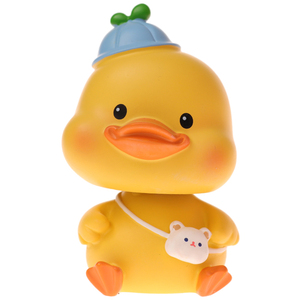 Dinámico lindo personalizado resina Bobble cabeza pato coche adornos pequeño pato amarillo coche decoraciones para consola central regalos de cumpleaños - Product Image 5