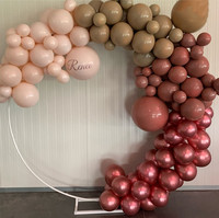 Grande Base Cercle Or Ballon Guirlande Arche Cerceau Stand Kit Décoration De Mariage Fond Arche En Métal