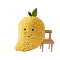 Peluche mignonne en forme de fruit, taille 8 pouces, pour machine à griffes et jouet de lancer de mariage, sans impression