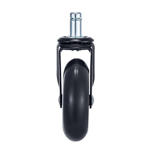 Furniture Caster Swivel Polyurethane Wheel Threaded Stem With Brake Modern Design Durable - Product Image 3