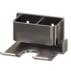 Support mural pour sèche-cheveux Gao Wenhai, finition polie rectangulaire, installation sans perçage, étagère de rangement pour salle de bain - Product Image 1