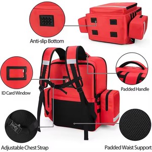 Mochila médica para EMS y socorristas de salud en el hogar First Responder Trauma EMT Bag con bolsas desmontables - Product Image 5