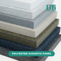 OEKO-TEX 100 Polyester Akoestisch Paneel Ecologisch Geluidsisolerende Akoestische PET Panelen voor Akoestische Oplossingen