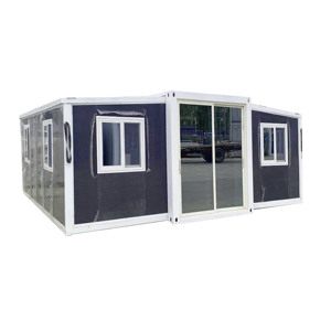 Maison conteneur extensible de luxe contemporaine de haute qualité avec mur-rideau en verre sandwich en acier respirant de 6 m - Product Image 2