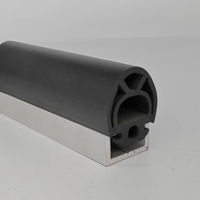 Bande d'étanchéité en caoutchouc pour porte de garage enroulable, bande d'étanchéité universelle pour porte de garage en forme de U