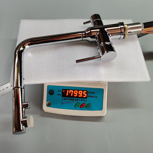 Filtro purificador de agua de acero inoxidable de fábrica, <span class=keywords><strong>grifo</strong></span> de cocina negro con rociador extraíble - Product Image 6