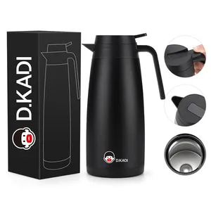 500ML/1000ML/1500ML vendita calda sottovuoto caffettiera pentola acqua a doppia parete 18/8 pentola multifunzionale in acciaio inox