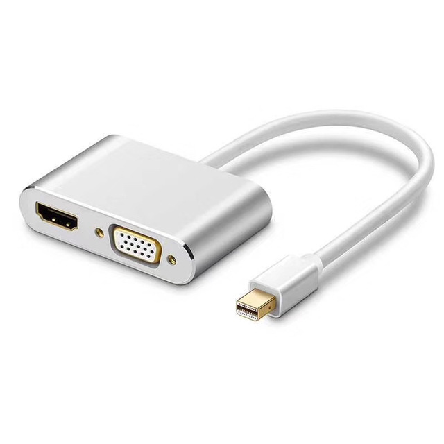 Mini DisplayPort to HDMI VGA Adapter Thunderbolt 2 Converter Mini DP Cable for MacBook Surface Monitor Projector
