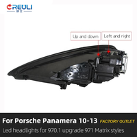 CREULI Nuevo Kit de Actualización de Faros Delanteros de 12V para Panamera 970 970.1 hasta 2023, Faros LED Matrix de 5500K y 4000 Lúmenes