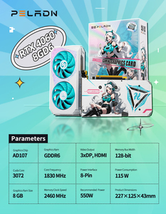 การ์ดจอ Geforce RTX 4060 8GB GDDR6 128-bit 8-pin สีขาว พัดลมคู่ สำหรับเล่นเกมส์บนเดสก์ท็อป ประสิทธิภาพสูง คุ้มค่าราคา - Product Image 4