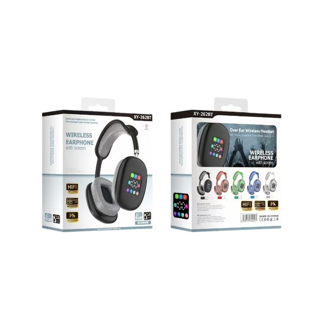 2025 New Ear for 5.3 Headphones Headset P9 MAX IPX3 Waterproof ANC Wireless Digital Display Color Screen Long Battery Life